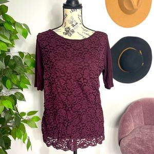 Front Lace Blouse from NY&Co